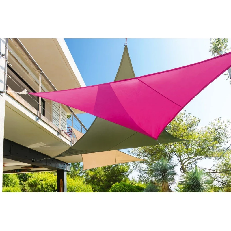 Toile Solaire 3x3x3m Curacao Blanc Hespéride 4 Toile Solaire 3x3x3m Curacao Blanc Hespéride – Image 4