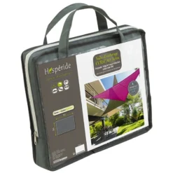 Toile Solaire 3x4m Curacao Gris Hespéride -ATMOSPHERA Soldes toile solaire 3x4m luxe hesperide curacao gris 3