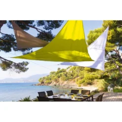 Toile Solaire 4x4x4m Neka Anori Gris -ATMOSPHERA Soldes toile solaire 4x4x4m hesperide anori gris 2