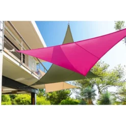 Toile Solaire 5x5x5m Curacao Taupe Hespéride -ATMOSPHERA Soldes toile solaire 5x5x5m luxe hesperide curacao taupe 4