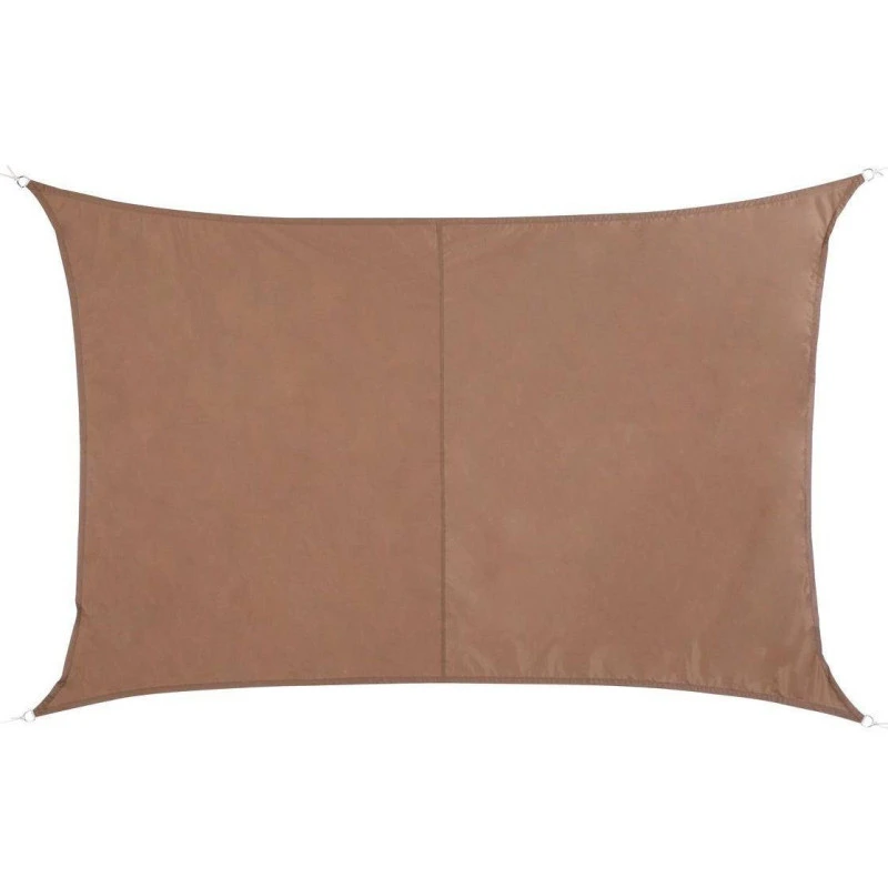Toile Solaire 3x2m Curacao Taupe Hespéride 1 Toile Solaire 3x2m Curacao Taupe Hespéride