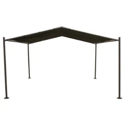Tonnelle Certeli Carrée Forme Abri Coloris Graphite/ardoise -ATMOSPHERA Soldes tonnelle certeli carree forme abri coloris graphite ardoise 4