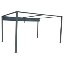 Tonnelle Palmeira 4x3 M Gris Ardoise Hespéride 7 Tonnelle Palmeira 4x3 M Gris Ardoise Hespéride -ATMOSPHERA Soldes tonnelle palmeira 4x3 m gris ardoise hesperide 2