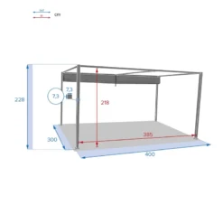 Tonnelle Palmeira 4x3 M Gris Ardoise Hespéride 9 Tonnelle Palmeira 4x3 M Gris Ardoise Hespéride -ATMOSPHERA Soldes tonnelle palmeira 4x3 m gris ardoise hesperide 4