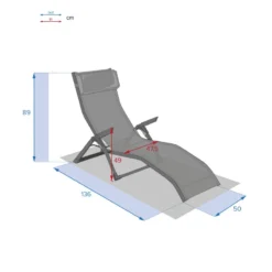 Transat 2 Positions Ardoise / Quartz Decima Hespéride -ATMOSPHERA Soldes transat 2 positions ardoise quartz decima hesperide 7