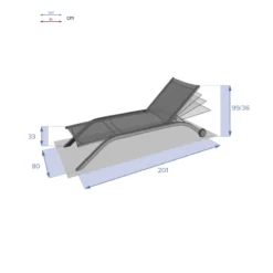 Transat Milenio émeraude Et Graphite Hespéride -ATMOSPHERA Soldes transat milenio emeraude et graphite hesperide 3