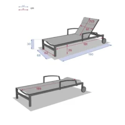 Transat Ocala Inclinable Jade/graphite Hespéride -ATMOSPHERA Soldes transat ocala inclinable jadegraphite hesperide 5