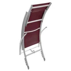 Transat Samba Pliable Et Empilable Bordeaux Hespéride -ATMOSPHERA Soldes transat samba bordeaux hesperide 5