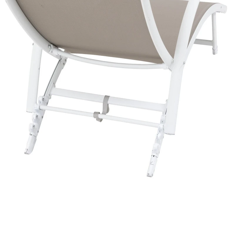 Transat Samba Pliable Noisette/blanc Hespéride 4 Transat Samba Pliable Noisette/blanc Hespéride – Image 4