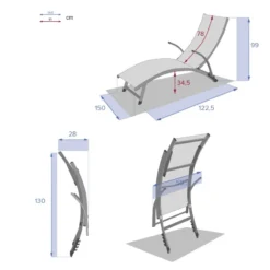 Transat Samba Pliable Noisette/graphite Hespéride -ATMOSPHERA Soldes transat samba pliable noisettegraphite hesperide 6