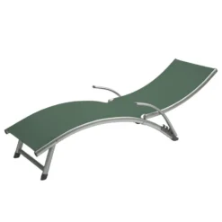 Transat Samba Pliable Et Empilable Vert Olive Hespéride -ATMOSPHERA Soldes transat samba vert olive hesperide 1 5