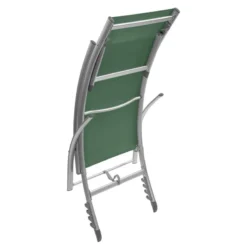 Transat Samba Pliable Et Empilable Vert Olive Hespéride -ATMOSPHERA Soldes transat samba vert olive hesperide 1 8
