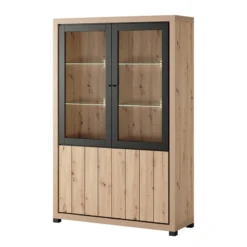 Vitrine 2 Portes + 2 Portes Vitrées Dijon