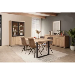 Vitrine 2 Portes + 2 Portes Vitrées Dijon -ATMOSPHERA Soldes vitrine 2 portes 2 portes vitrees dijon 1 5