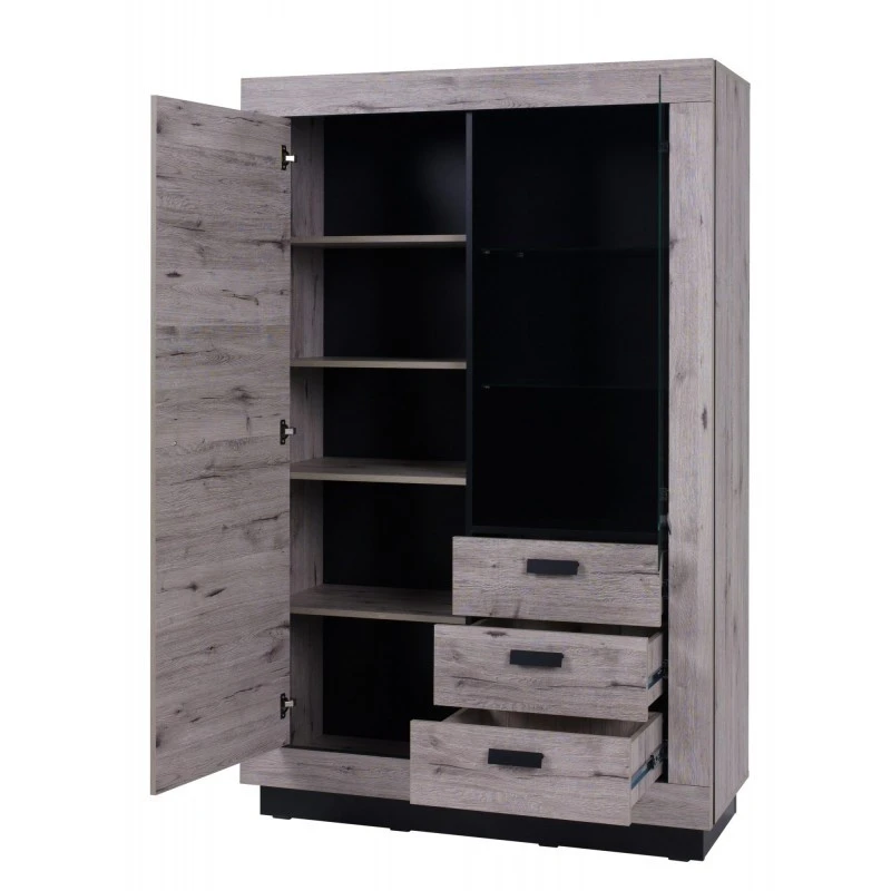 Vitrine 2 Portes 3 Tiroirs Marseille 2 Vitrine 2 Portes 3 Tiroirs Marseille – Image 2