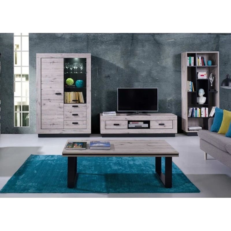 Vitrine 2 Portes 3 Tiroirs Marseille 4 Vitrine 2 Portes 3 Tiroirs Marseille – Image 4