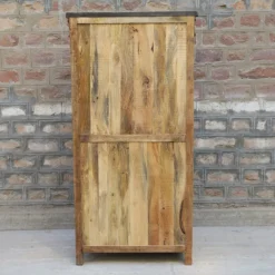 Vitrine 2 Portes Bois De Manguier Et Métal -ATMOSPHERA Soldes vitrine 2 portes bois de manguier et metal 1 6